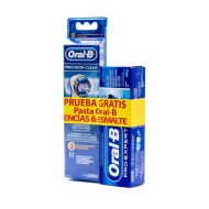 Oral B Recambio Precisión Clean Para Cepillo Eléctrico 3 Cabezales+Oral B Pasta Encías&Esmalte 75ml 