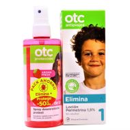 OTC Antipiojos Loción Permetrina 1,5% +Spray Desenredante Protect Pack Ahorro