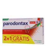 Parodontax Original Pasta Dentífrica Sabor a Menta y Jengibre 75ml x 3 Triplo 2+1 Gratis