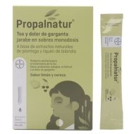 Propalnatur Tos y Dolor de Garganta Jarabe Sabor Limón y Cereza 16 Sobres