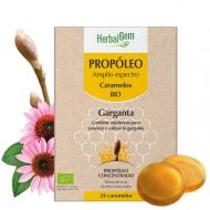 HerbalGem Propóleo Caramelos Garganta 24 Caramelos Bio