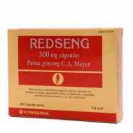 Redseng 300 mg 100 Cápsulas Raíz de Ginseng Rojo Coreano