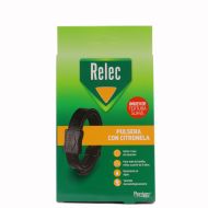 Relec Pulsera Automática  1 unidad con citronela Negra Textura suave