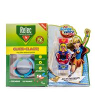Relec Pulsera Antimosquitos Click-Clack Reloj Supergirl+ 2 Recargas