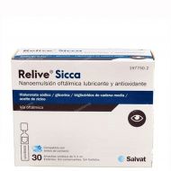 Relive Sicca Nanoemulsión Oftámica Lubricante y Antioxidante 30 Ampollas Unidosis