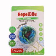 Repel Bite Natural Pulsera con Citronela Ajustable 3 Pulseras