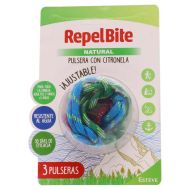 Repel Bite Natural Pulsera con Citronela 3 Pulseras