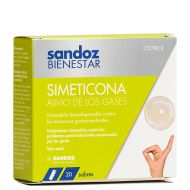 Sandoz Bienestar Simeticona Alivio de los Gases 20 Sobres