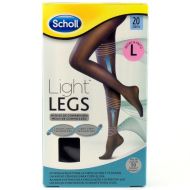 Scholl Light Legs Medias L Negro Compresión 20 DEN