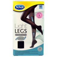 Scholl Light Legs Medias L Negro Compresión 60 DEN