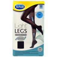 Scholl Light Legs Medias M Negro Compresión 60 DEN