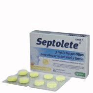 Septolete 16 Pastillas Para Chupar Sabor Miel y Limón