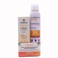 Sesderma Repaskin Fluído Invisible Facial SPF50 50ml + Repaskin Aerosol Transparente SPF50+ 200ml 