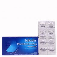 Soñodor Difenhidramina 50mg 16 Comprimidos