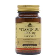 Solgar Vitamina B12 Sublingual Masticable 1000mcg 100 Comprimidos ENERGIA 