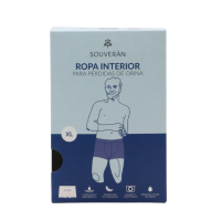 Ropa Interior Hombre Pérdida Orina Boxer Negro Talla XL