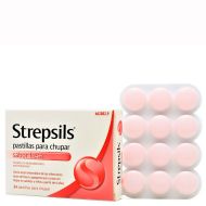 Strepsils Sabor Fresa 24 Pastillas para Chupar