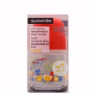 Suavinex Biberón con Tetina Látex Anatómica Flujo M  0-6m 150ml