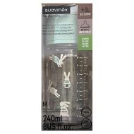 Suavinex Biberón Vidrio Tetina Silicona SX Pro Flujo M +3m 240ml