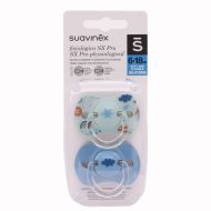 Suavinex Chupete Fisiológico SX Pro Tetina Silicona 6-18m Pack 2 Chupetes