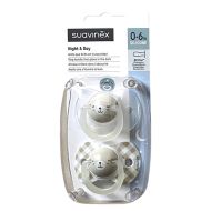 Suavinex Chupete Noche y Día Tetina Silicona SX Pro 0-6m Pack 2 Chupetes
