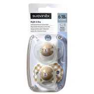 Suavinex Chupete Noche y Día Tetina Silicona SX Pro 6-18m Pack 2 Chupetes