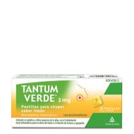 Tantum Verde  Limón 20 Pastillas para Chupar                  