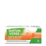 Tantum Verde Naranja Miel 20 Pastillas para Chupar       