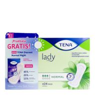 Tena Lady Normal Pack Día 24uds + Noche 10uds