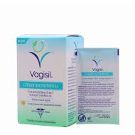 Vagisil Cuidado Incontinencia Toallitas Íntimas 2 en 1 Suavizan y Refrescan 12 Toallitas