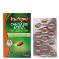 Valdispro Cannabis Sativa Valeriana 24 Cápsulas