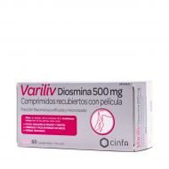 Variliv Diosmina 500 mg 60 Comprimidos Recubiertos con Película