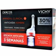 Vichy Dercos Aminexil Clinical 5 Hombre Anticaída 21 Ampollas Monodosis 30%Dto