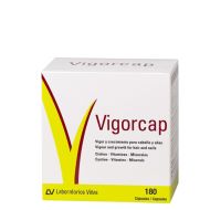 Vigorcap 180 Cápsulas Cabello y Uñas Tamaño Ahorro