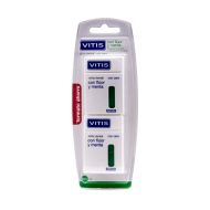 Vitis Cinta Dental con Cera Fluor y Menta 50m+5m