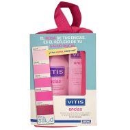 Vitis Encías Pack Colutorio 500ml + Pasta Dentífrica 100ml + Neceser de Regalo