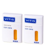 Vitis Seda Dental con Cera 2x 50m Duplo