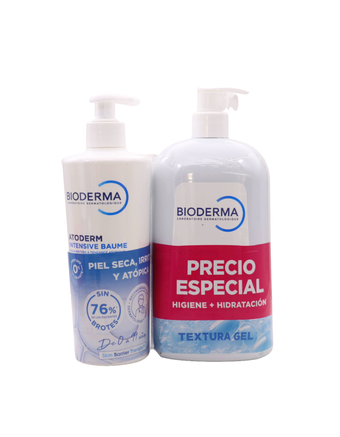 Bioderma Pack Atoderm Textura Gel Higiene + Hidratación