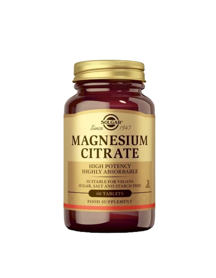 Solgar Magnesio Citrato 60 Comprimidos DEPORTE