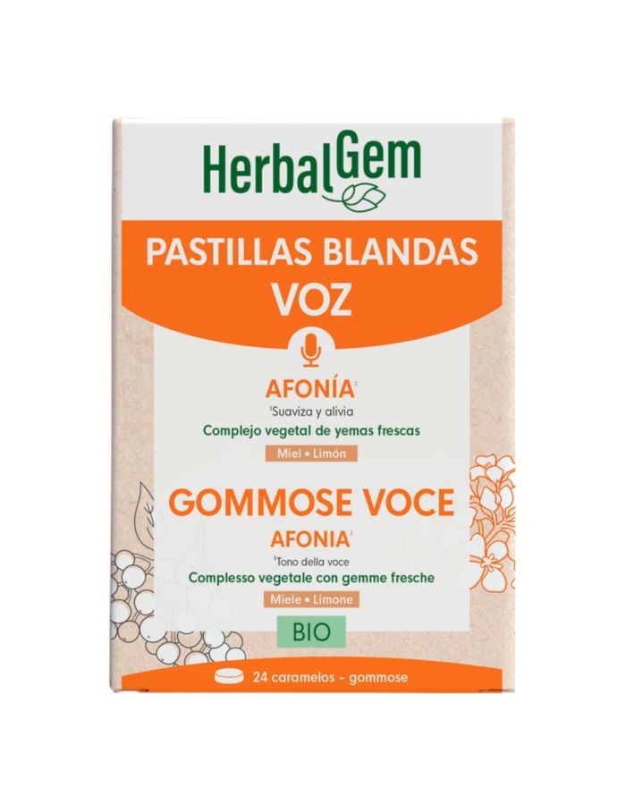 HerbalGem Voz 24 Pastillas Blandas Bio