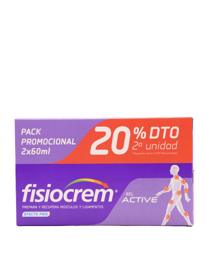 Fisiocrem Gel Active 60ml x 2 Duplo