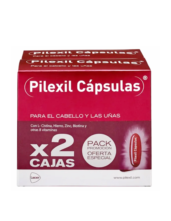Pilexil Cápsulas Cabello y Uñas 100 x 2 Cajas Duplo