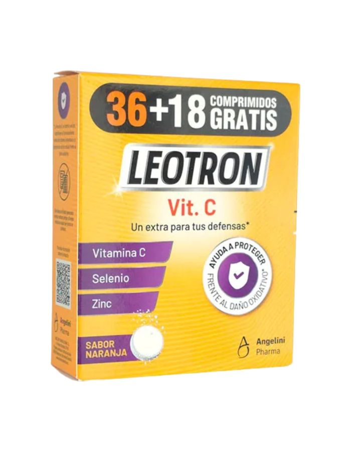 Leotron Vitamina C  36 + 18 Comprimidos Efervescentes Sabor Naranja