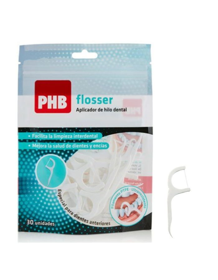 PHB Flosser Aplicador de Hilo Dental 30 Unidades