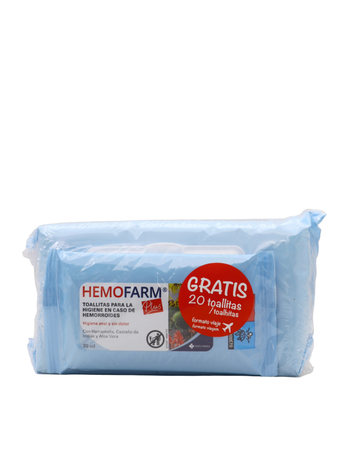 Hemofarm Plus 60 Toallitas