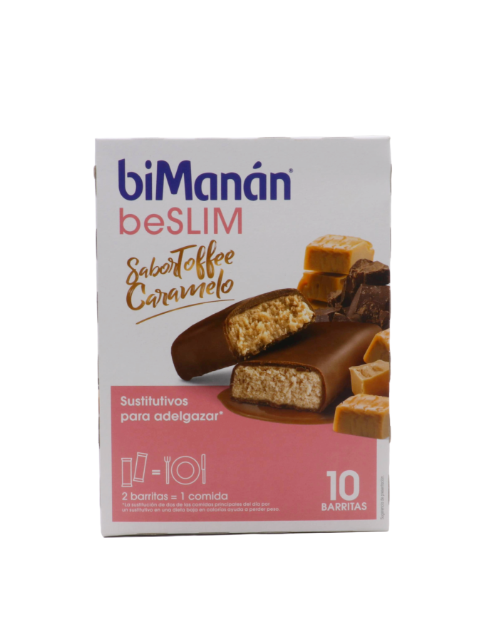 Bimanan beSlim 10 barritas 31g Sabor Tofee Caramelo