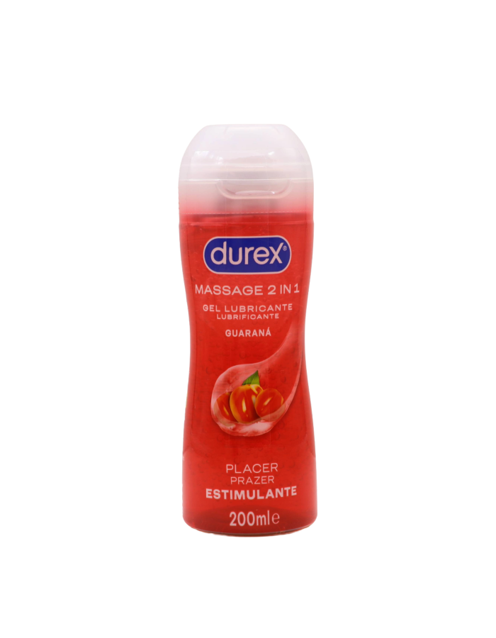 Durex Massage 2 In 1 Gel Lubricante Guaraná Estimulante 200ml
