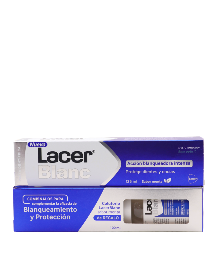Lacer Blanc Plus Pasta Dental Blanqueadora Menta 125ml + Regalo Colutorio 100ml