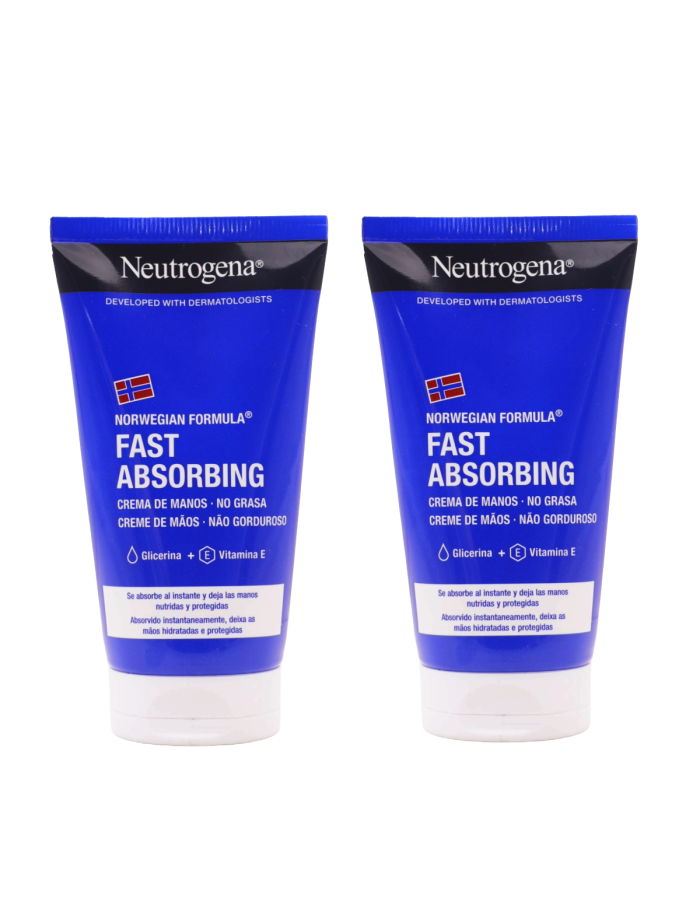 Neutrogena Crema de Manos Rápida Absorción 75ml x 2 Duplo