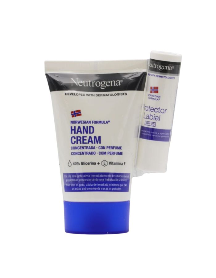 Neutrogena Crema de Manos Concentrada+Stick Labial SPF20 Pack